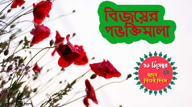 বিজয় দিবসের কবিতা